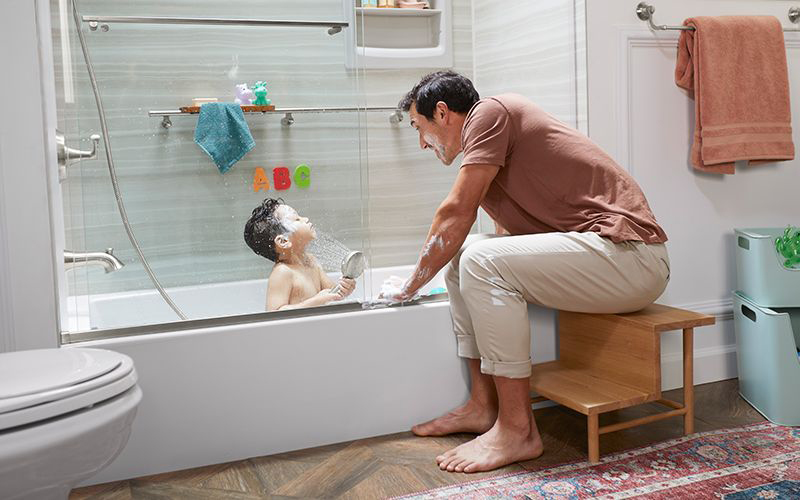cách sử dụng bồn tắm massage an toàn với trẻ nhỏ