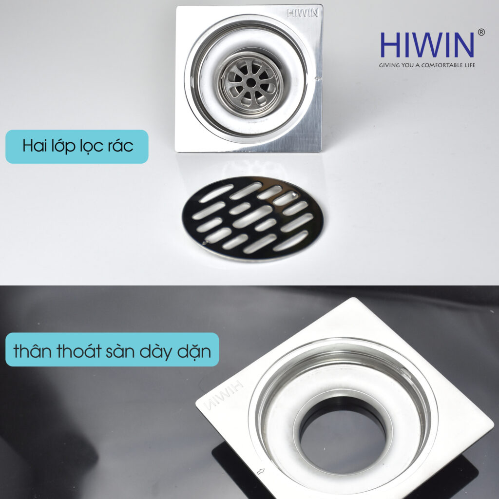 cấu tạo đơn giản của chiếc ga thoát sàn FD-4320