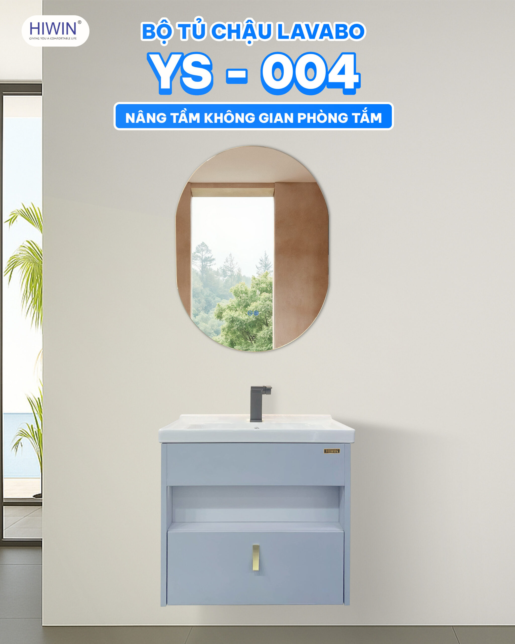Bộ tủ chậu Lavabo Hiwin YS-004