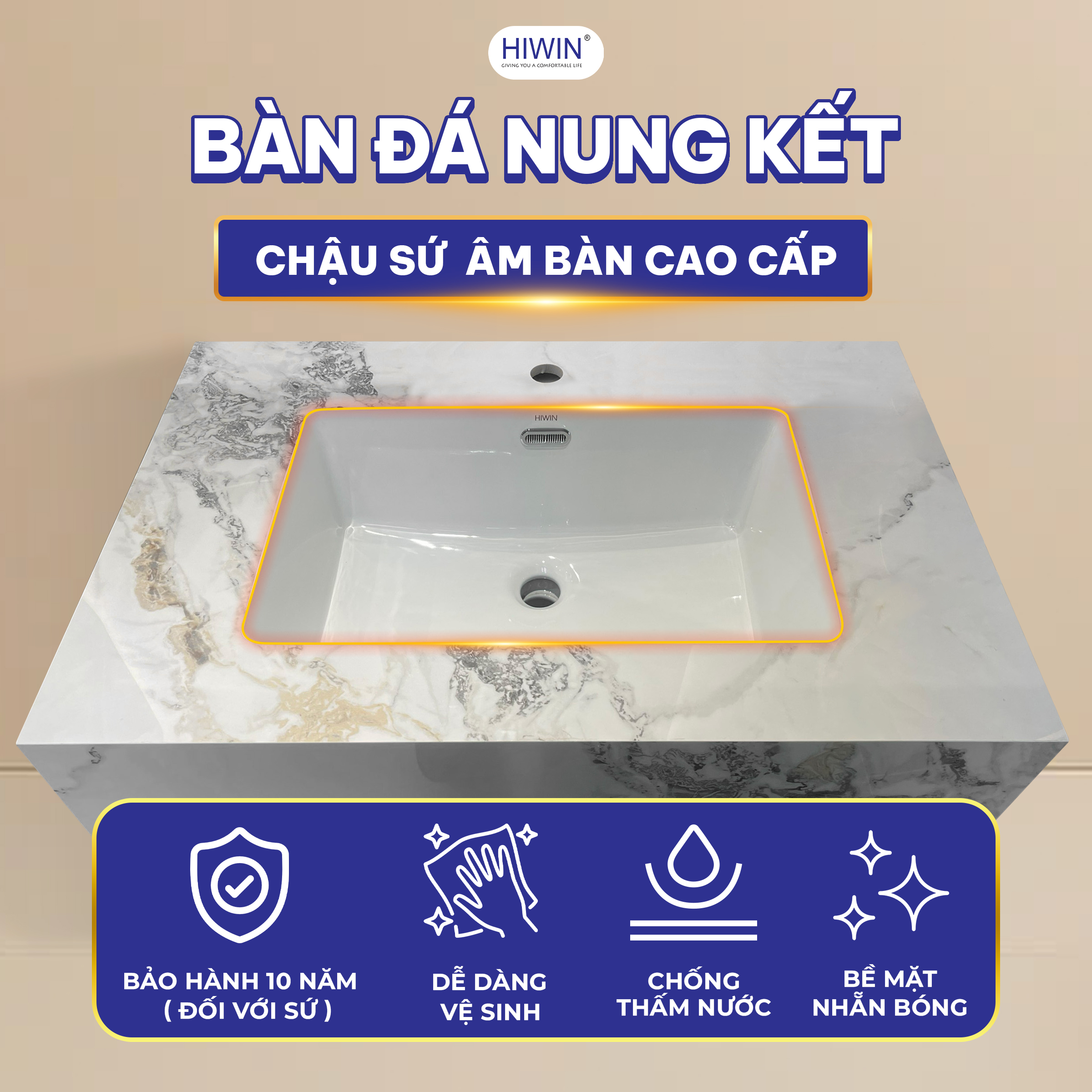 Công nghệ ghép chậu tiên tiến của bộ tủ chậu YC-012