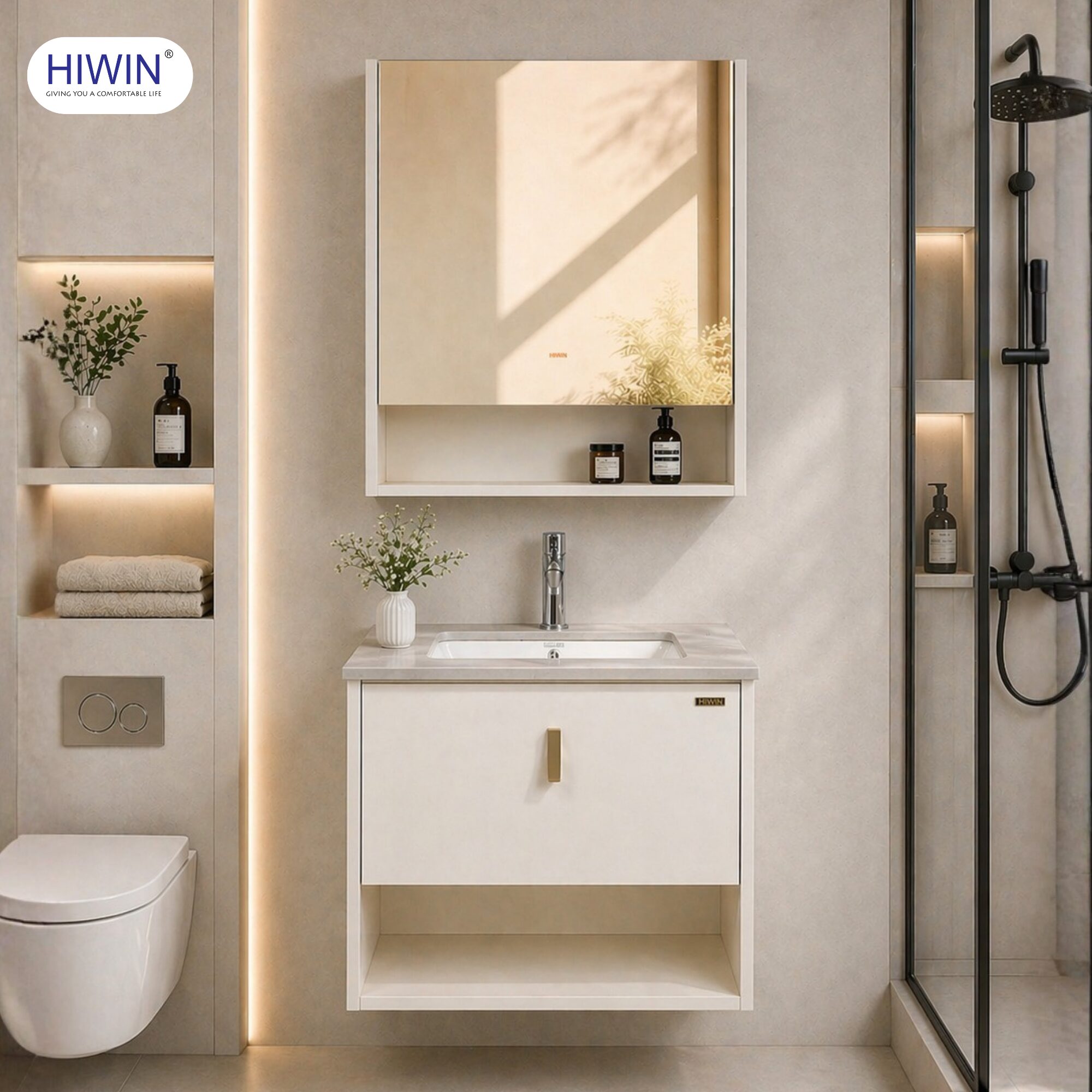 Bộ tủ chậu Lavabo đơn