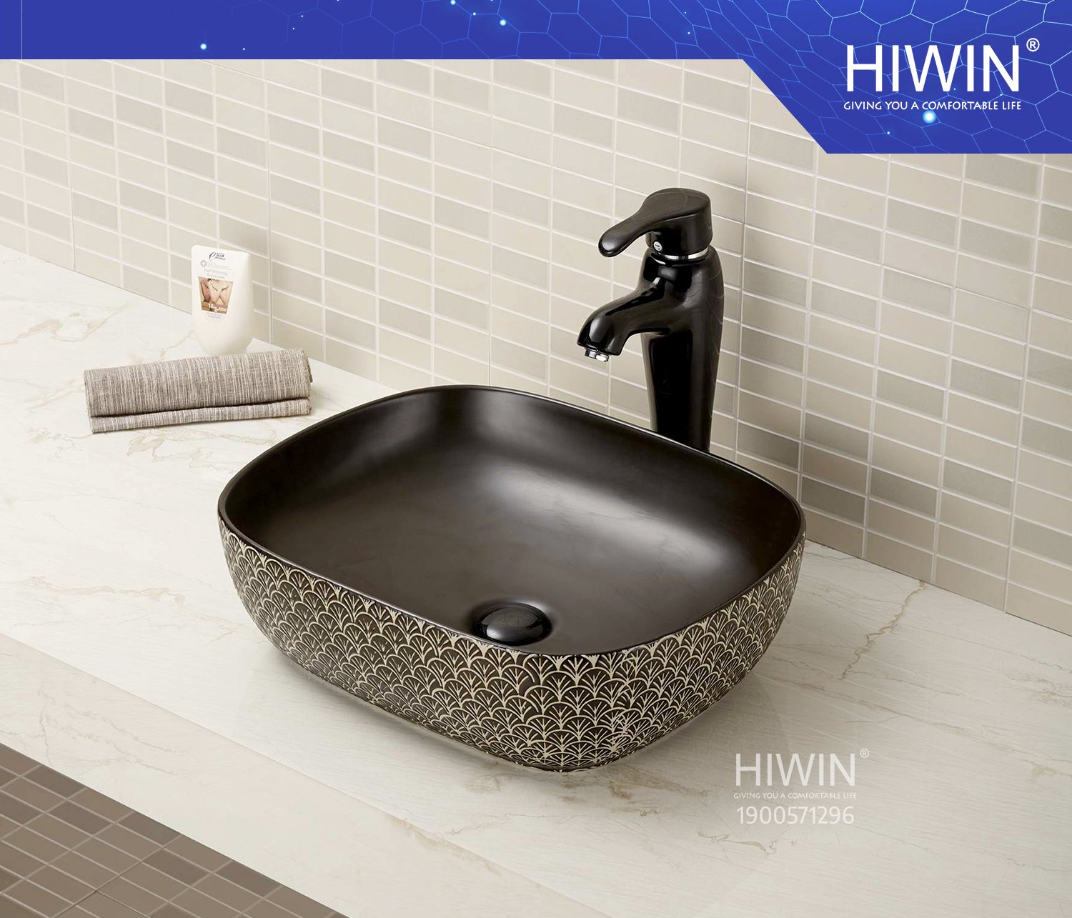 Lavabo hoa văn với những đường nét tinh tế, đa dạng