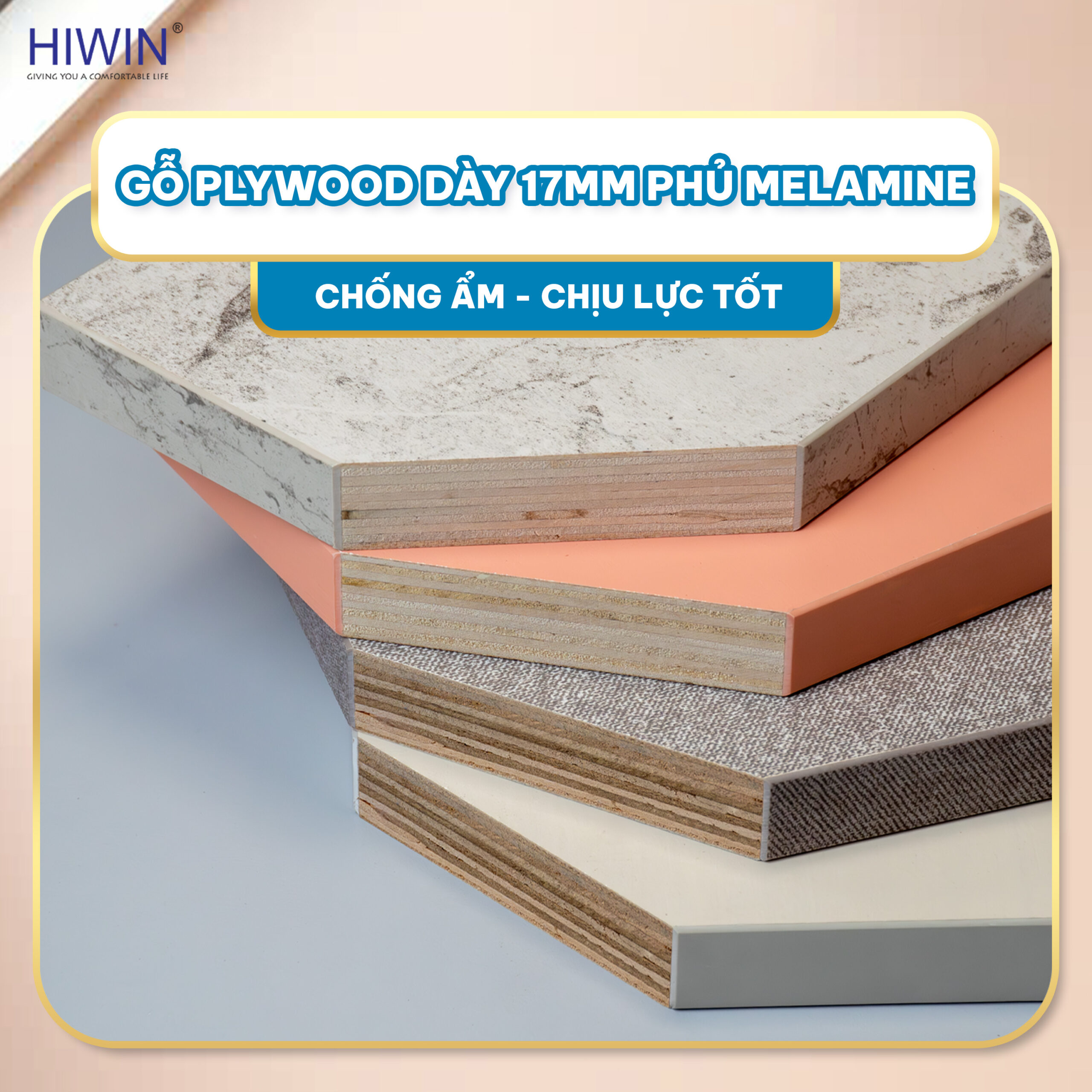 Bộ tủ chậu Lavabo Hiwin YS-014 được làm từ chất liệu Plywood cao cấp 