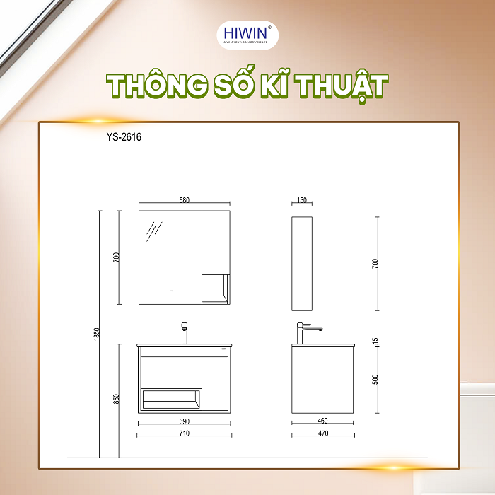 Không gian lưu trữ đồ rộng rãi
