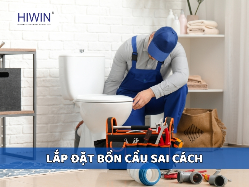 Lắp đặt bồn cầu sai cách cũng sẽ khiến bồn cầu xả yếu