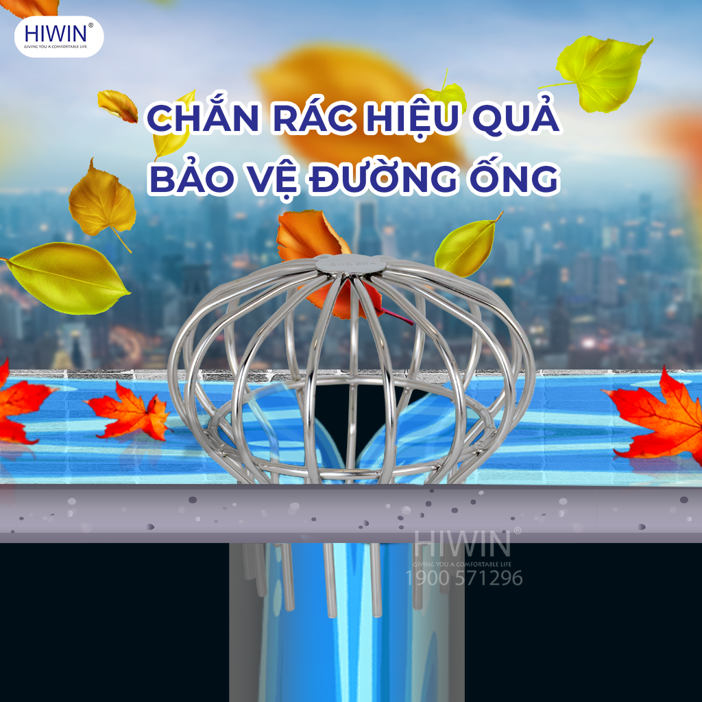 Chặn rác cực hiệu quả với cả cầu chặn rác Hiwin