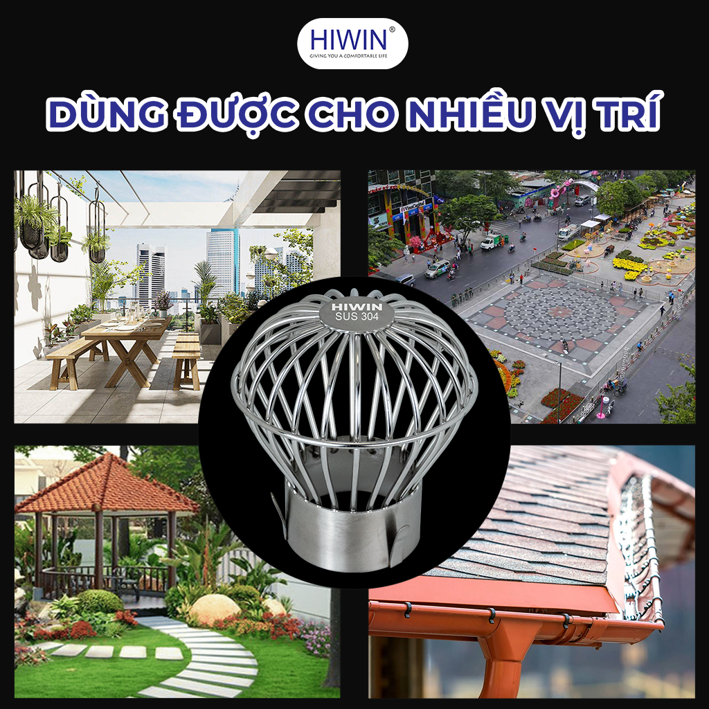 Cầu chắn rác nan sọc Hiwin lắp đặt ở nhiều vị trí