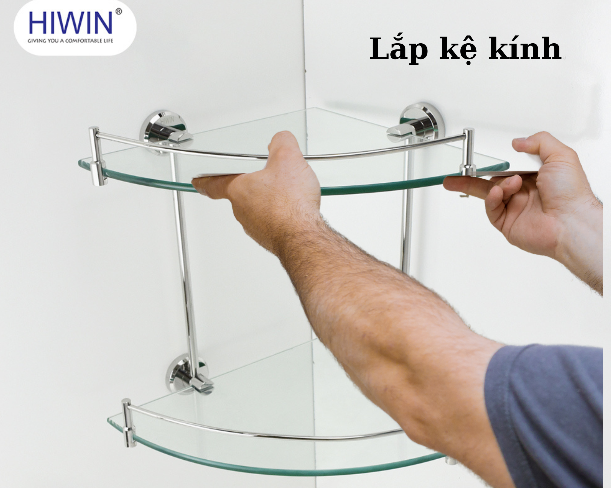 Cách lắp kệ kính chính xác tại nhà