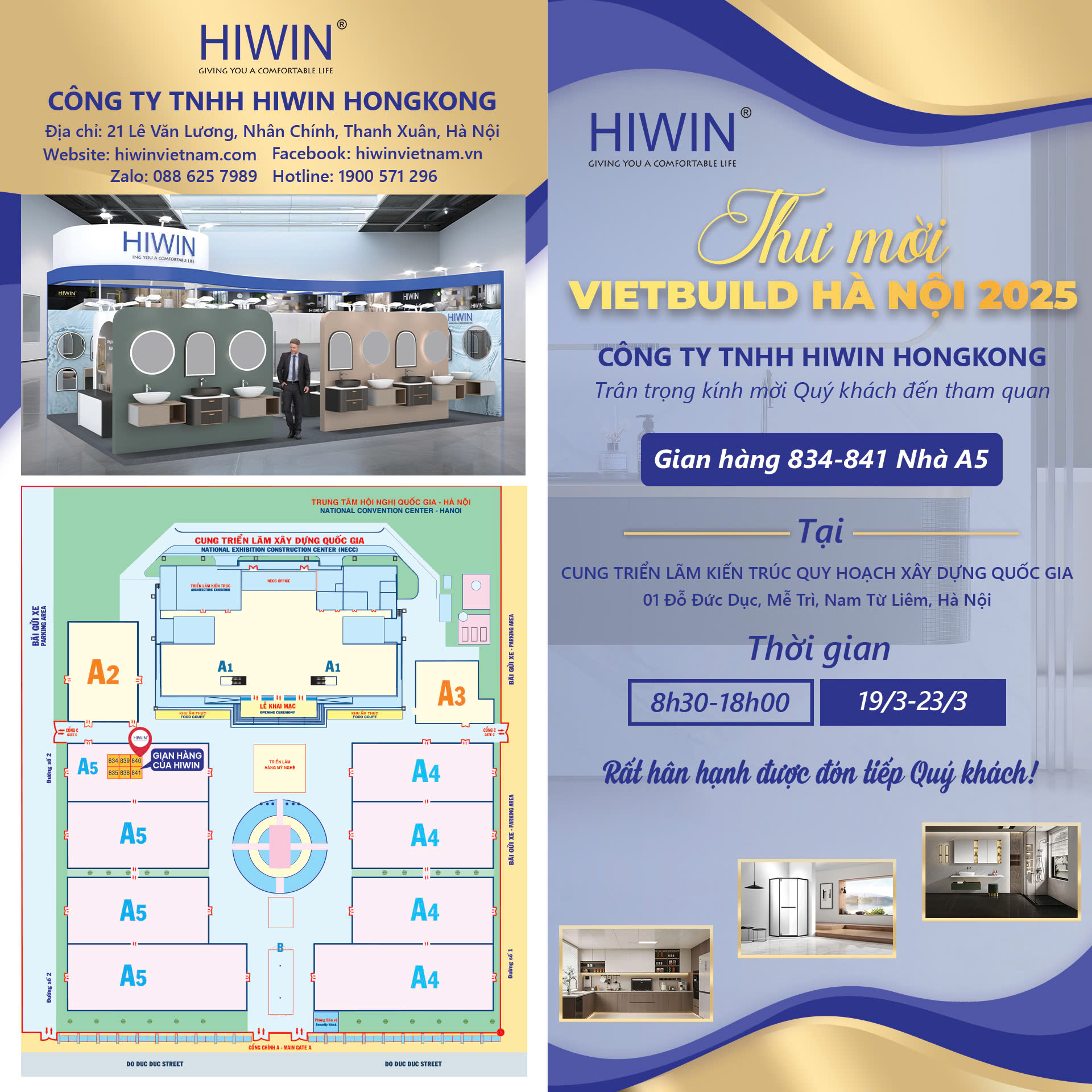 Kính mờ quý khách hàng ghé thăm gian hàng HIiwn tại triển lãm Vietbuild 2025