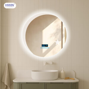 Gương thông minh tròn hiwin M-C6060LDBS-H Sao Trăng Bluetooth