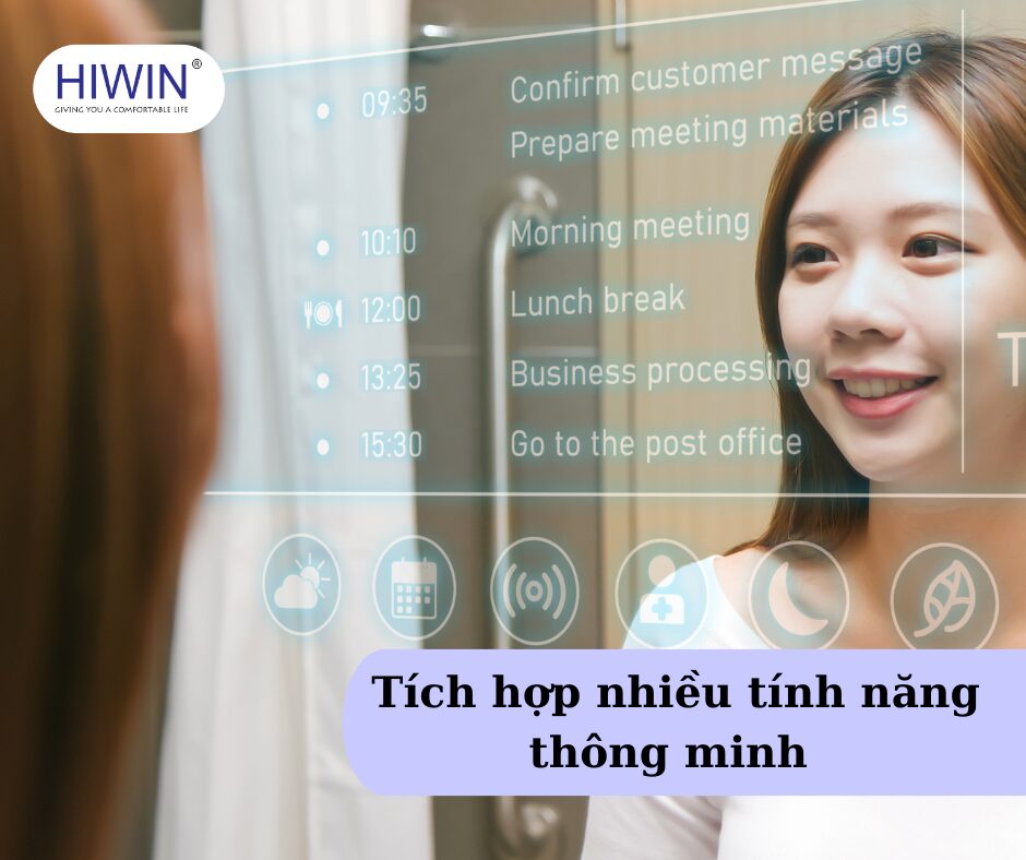 gương đèn LED nhà tắm Hiwin cao cấp uy tín