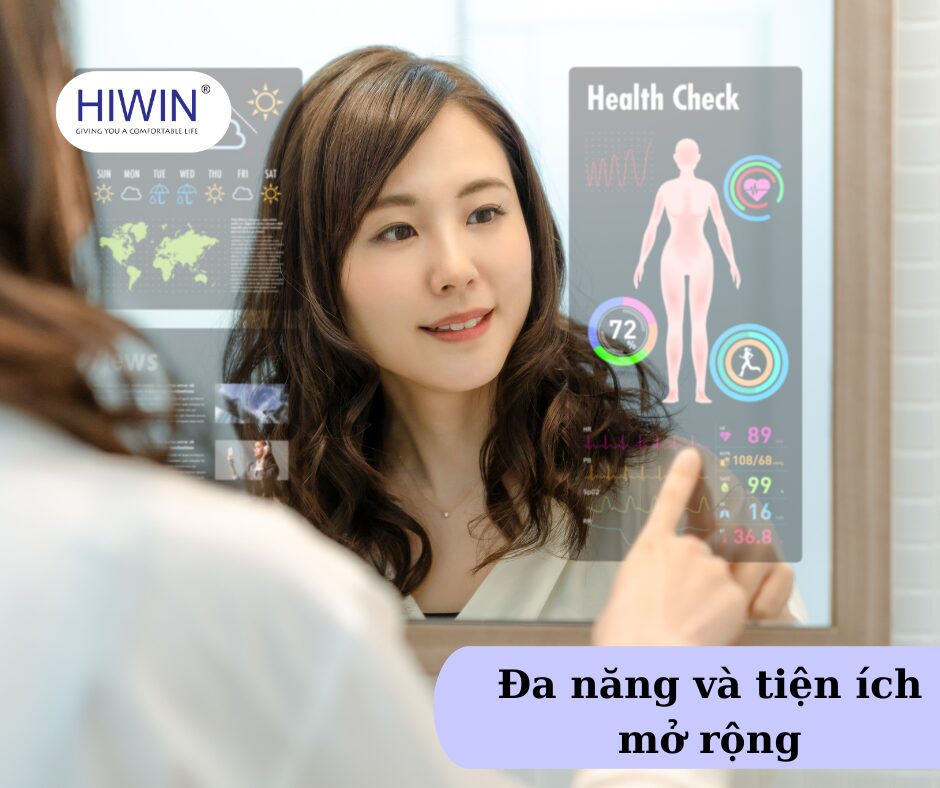 Gương thông minh tích hợp nhiều tính năng tiện ích
