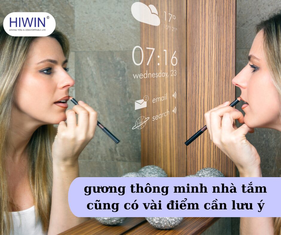 Những điểm cần lưu ý với gương thông minh nhà tắm