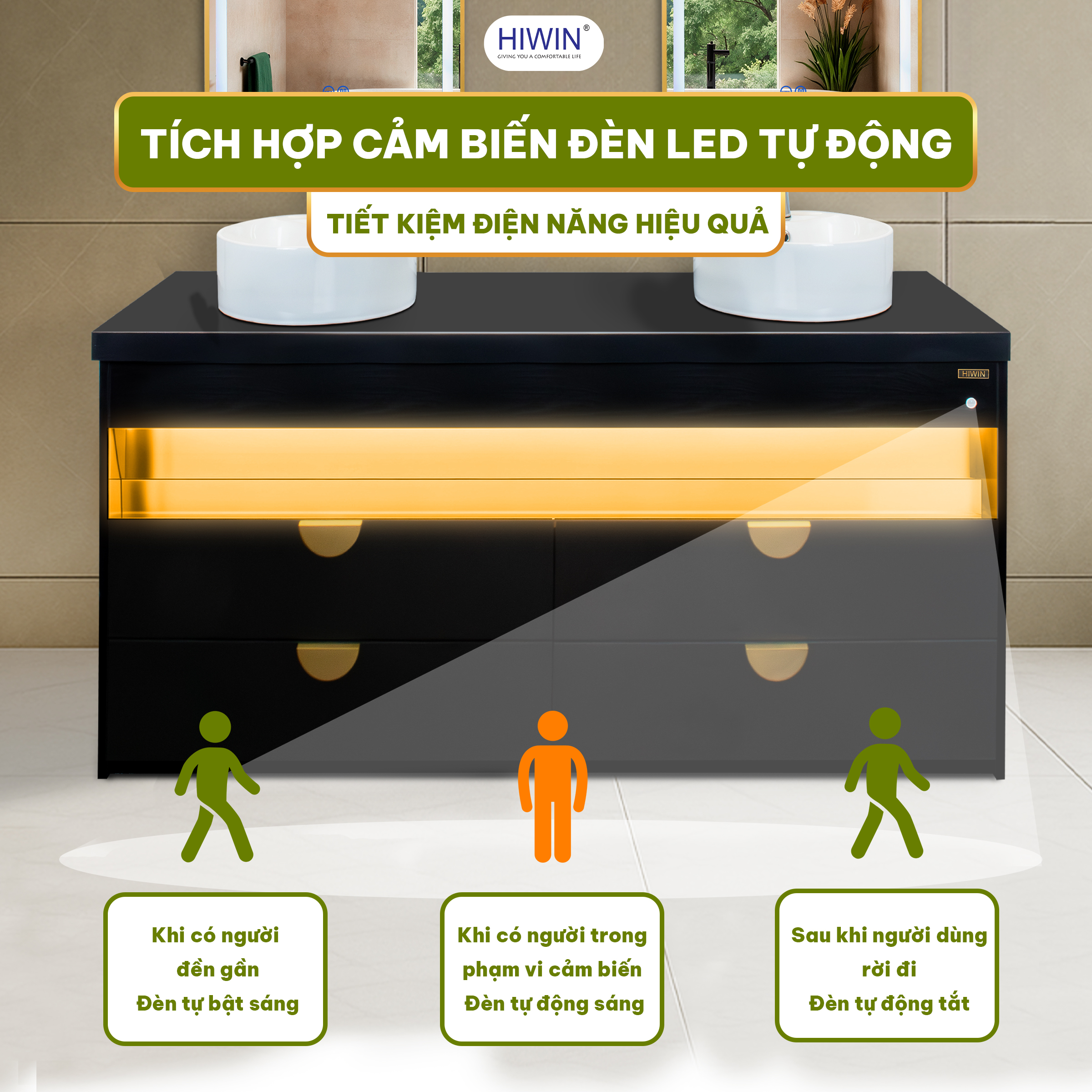 Trang bị hệ thống đèn LED thông minh cảm biến tự động