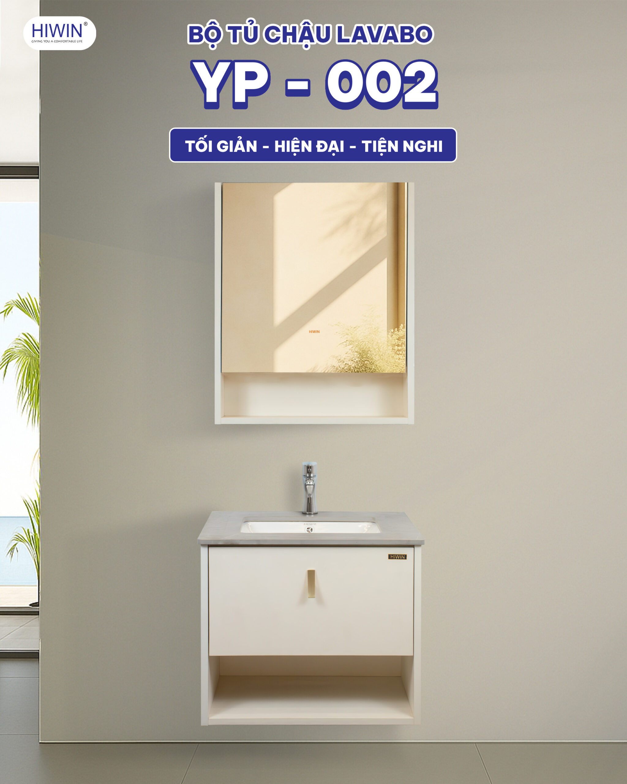 Bộ tủ chậu Lavabo Hiwin YP-002