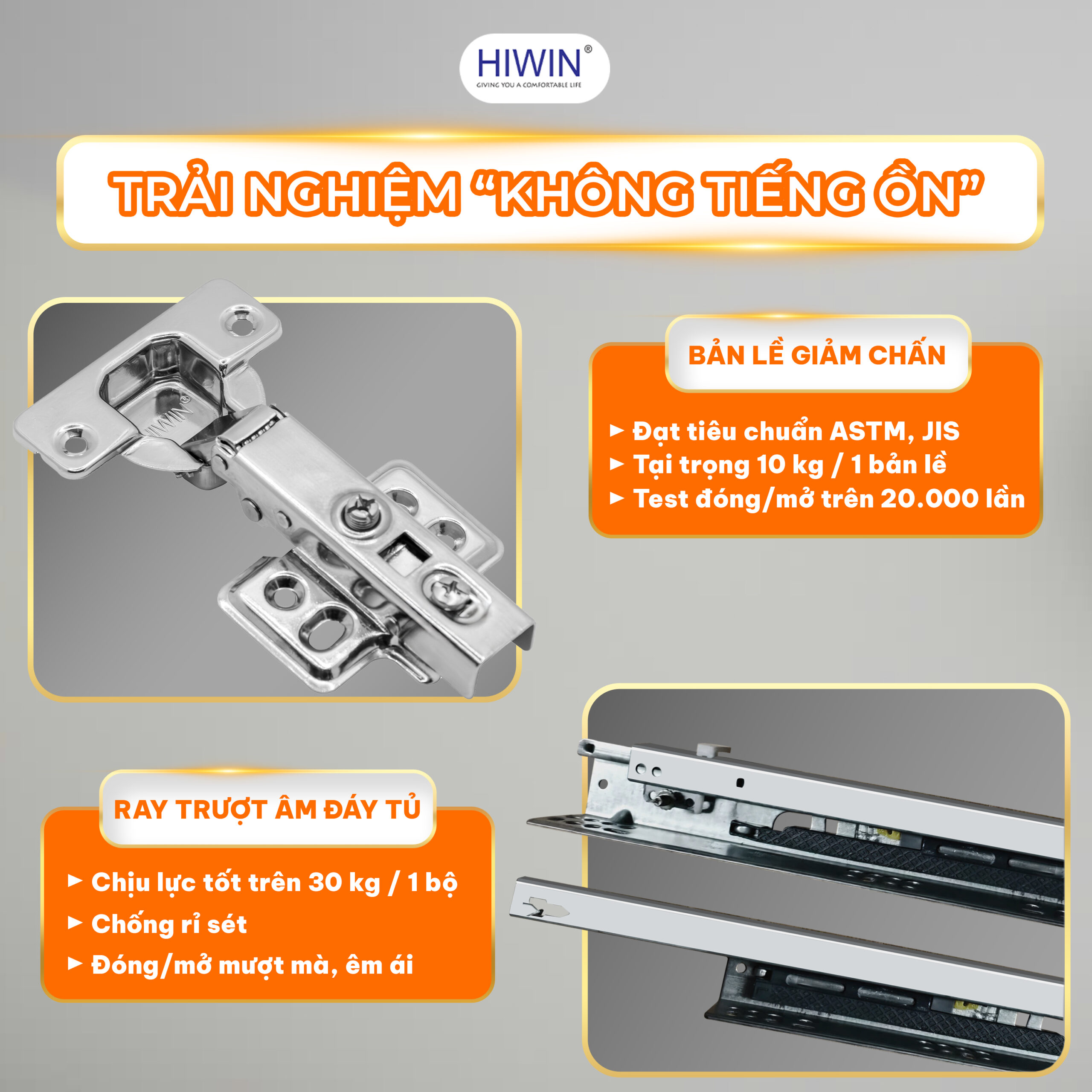  YS-2642 được Hiwin trang bị bộ phụ kiện cao cấp