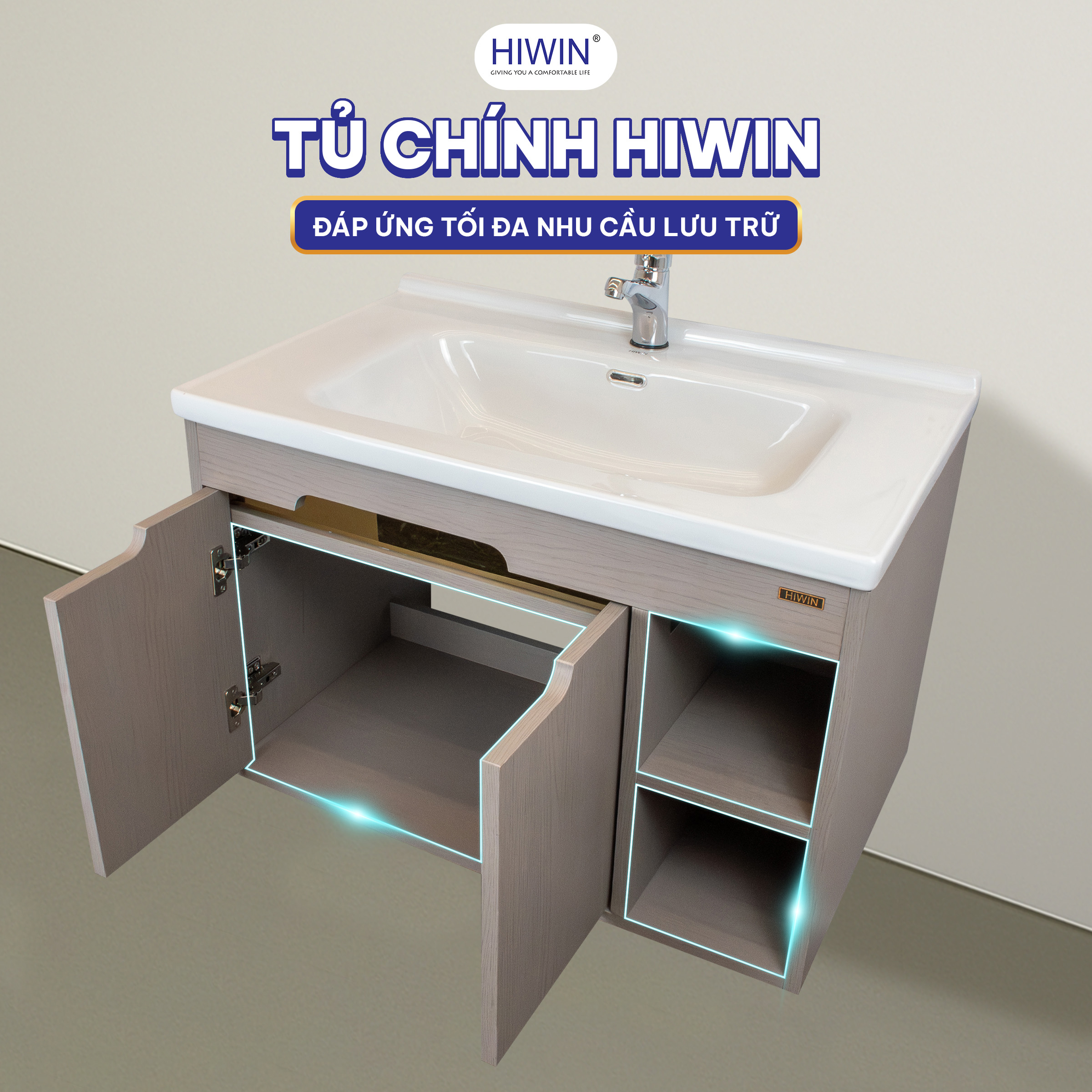 Tủ chính Hiwin YS-2630 rộng rãi đáp ứng được tối đa nhu cầu lưu trữ
