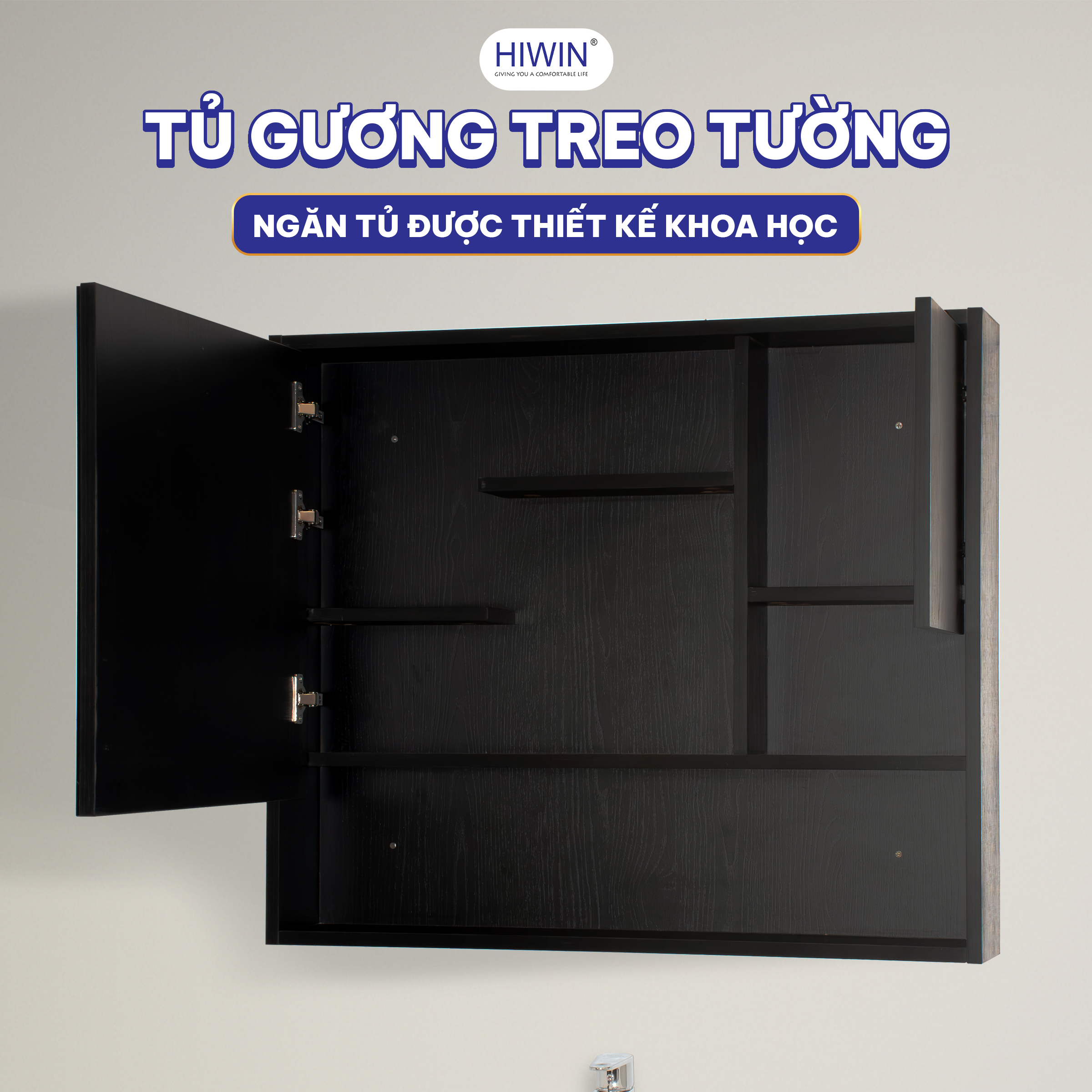 Tủ gương bộ tủ chậu Lavabo YS-2637