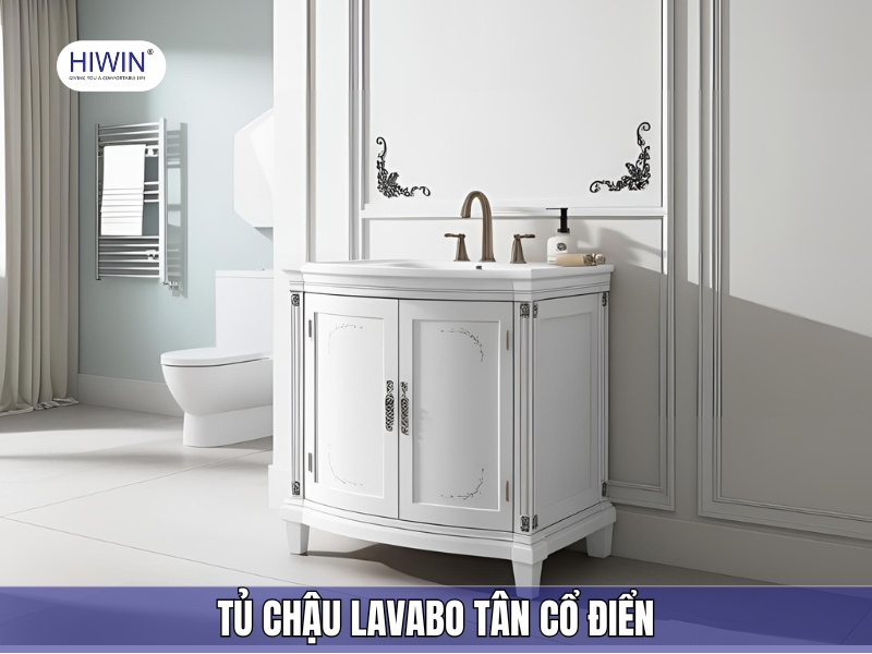 Tủ chậu lavabo tân cổ điển mang đến vẻ đẹp của kiểu kiến trúc châu Âu cổ điển