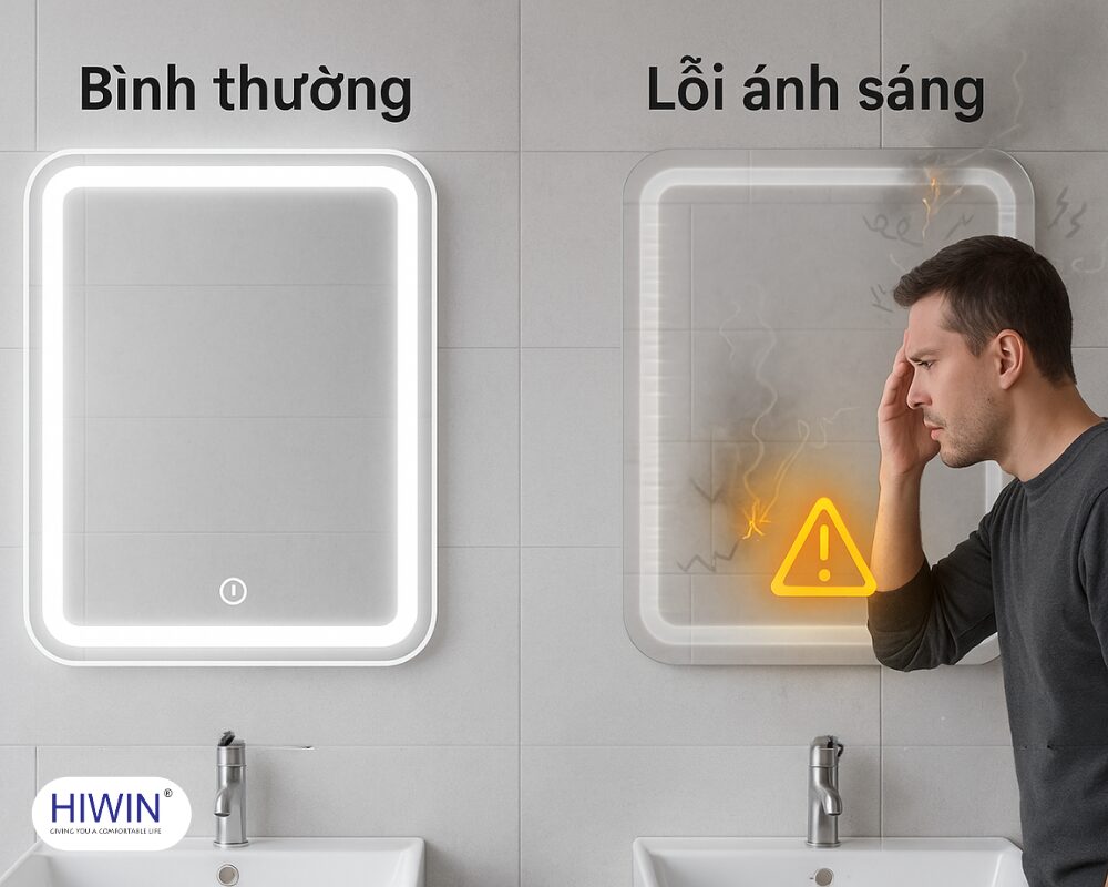 gương đèn LED vẫn có nguy cơ hỏng hóc theo thời gian