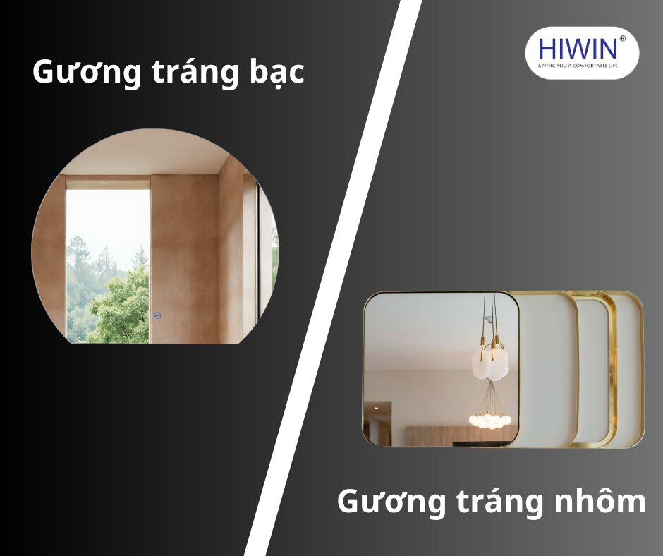 Gương tráng bạc và gương tráng nhôm có gì khác nhau
