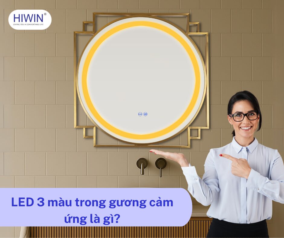 gương cảm ứng tích hợp công nghệ LED 3 màu đang dần trở thành xu hướng mới
