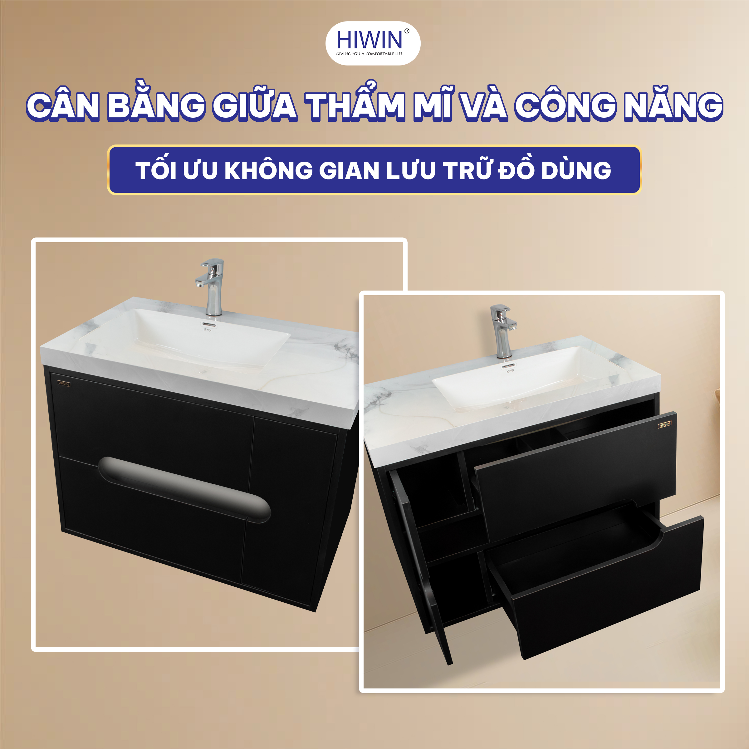 Tủ chính của YS-2623 vừa đáp ứng được tính thẩm mỹ vừa mang lại công năng vượt trội