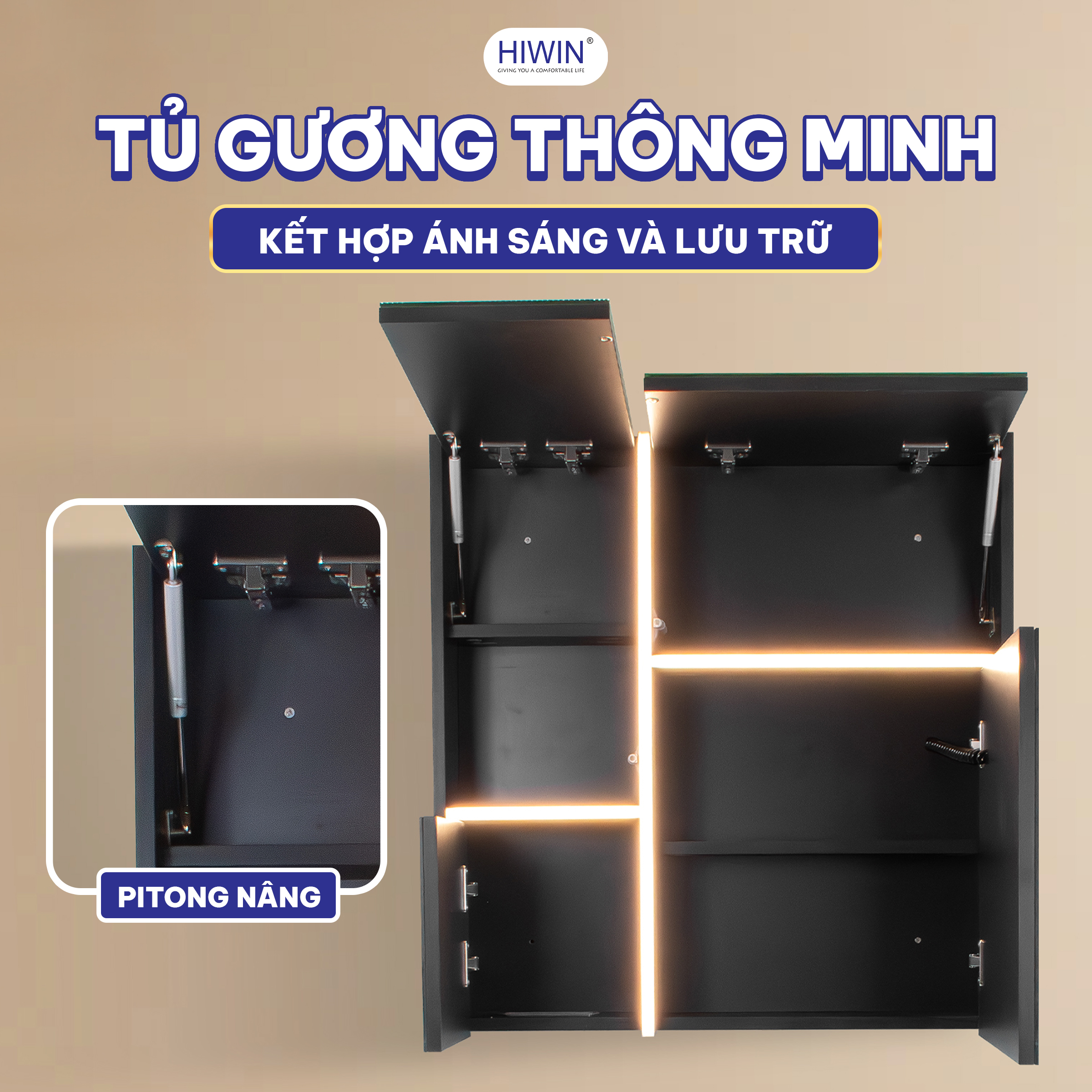 Thiết kế tủ gương thông minh YS-2623