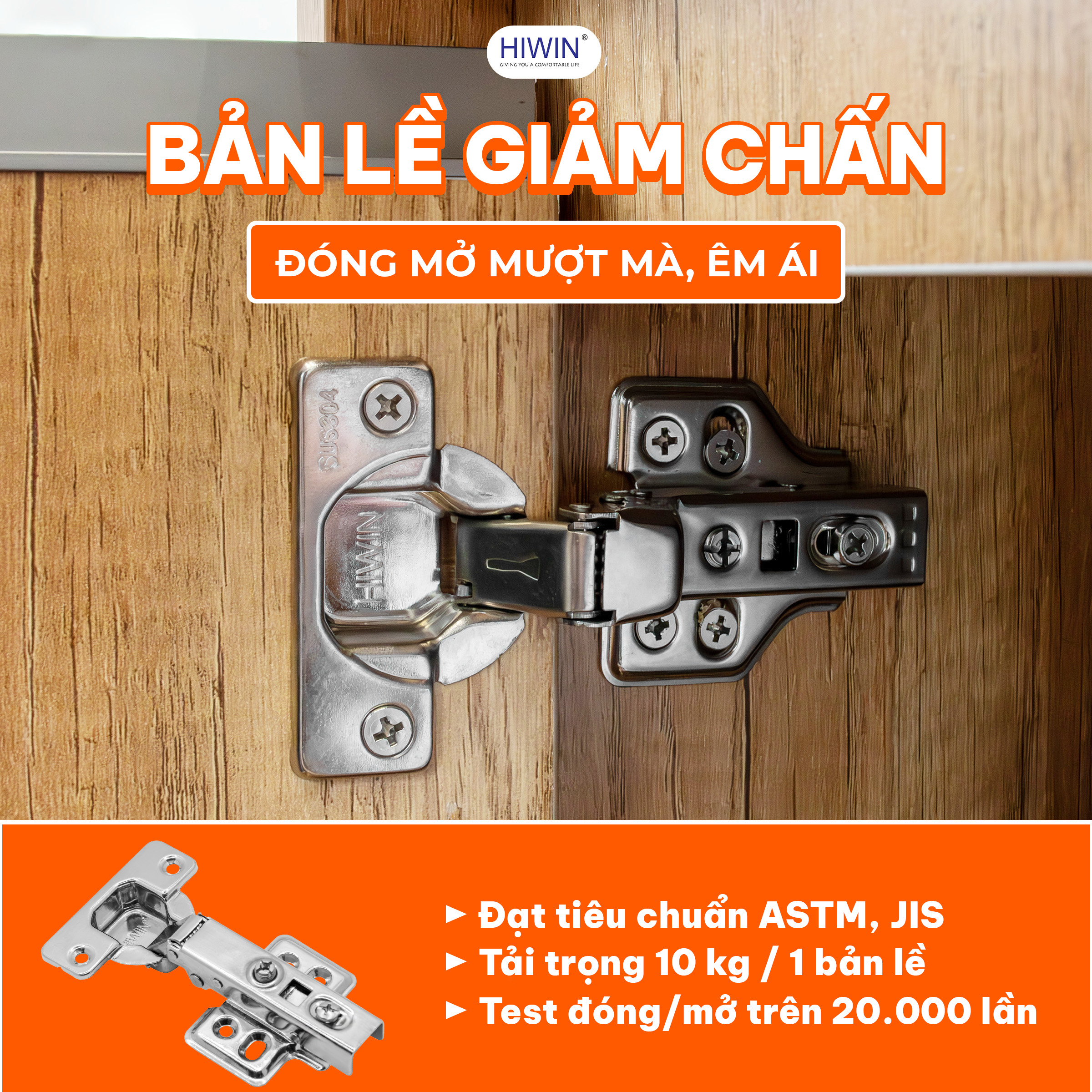 Ray trượt Hiwin có khả năng nhấn mở tiện lợi