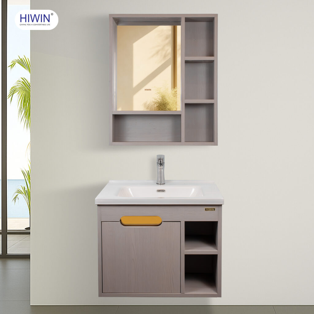 Bộ tủ lavabo nhà vệ sinh Hiwin YS-2631 treo tường tiện lợi