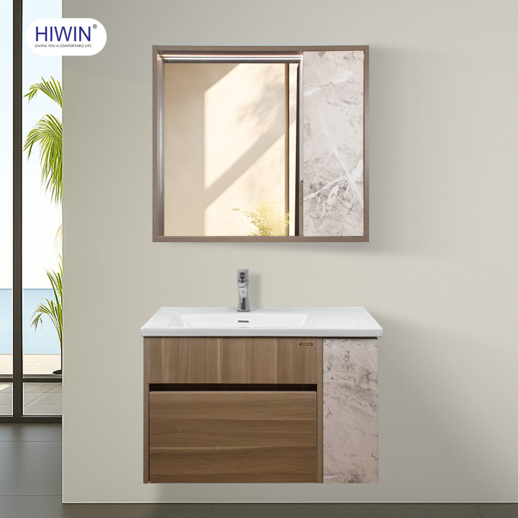 Bộ tủ nhà tắm Hiwin YS-2605 Plywood cao cấp