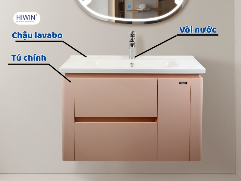 Tủ chính là bộ phận quan trọng trong bộ tủ chậu lavabo