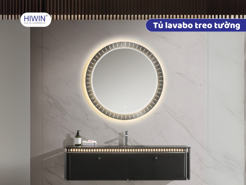Tủ lavabo treo tường thích hợp cho gia chủ theo đổi phong cách tối giản