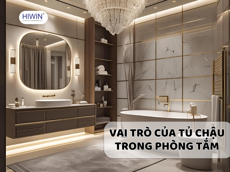 Tủ chậu  lavabo có vai trò quan trọng trong phòng tắm