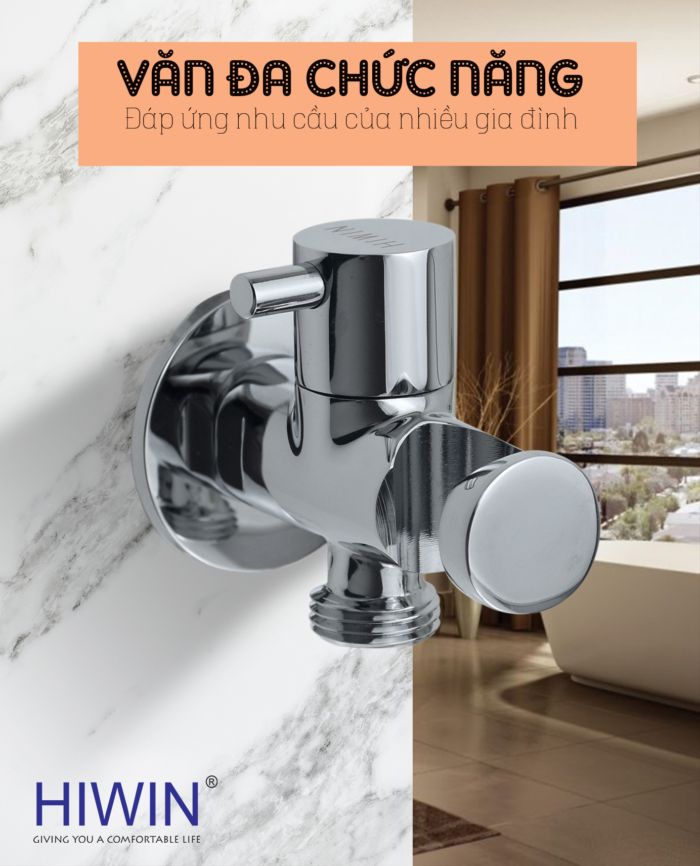 Van góc JF-059, đáp ứng đầy đủ tiêu chuẩn kỹ thuật lẫn thẩm mỹ