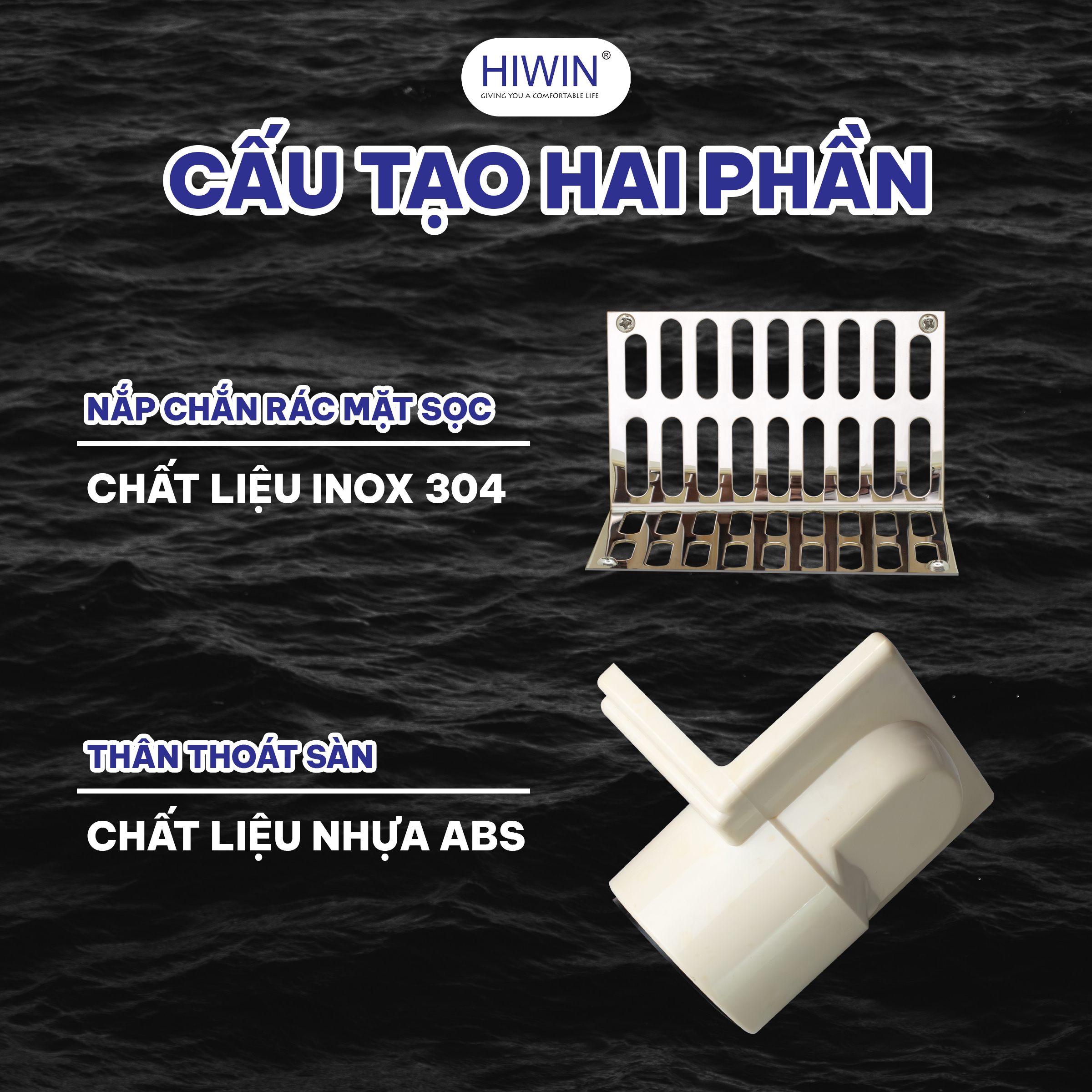 Cấu tạo 2 phần, thao tác nhanh gọn