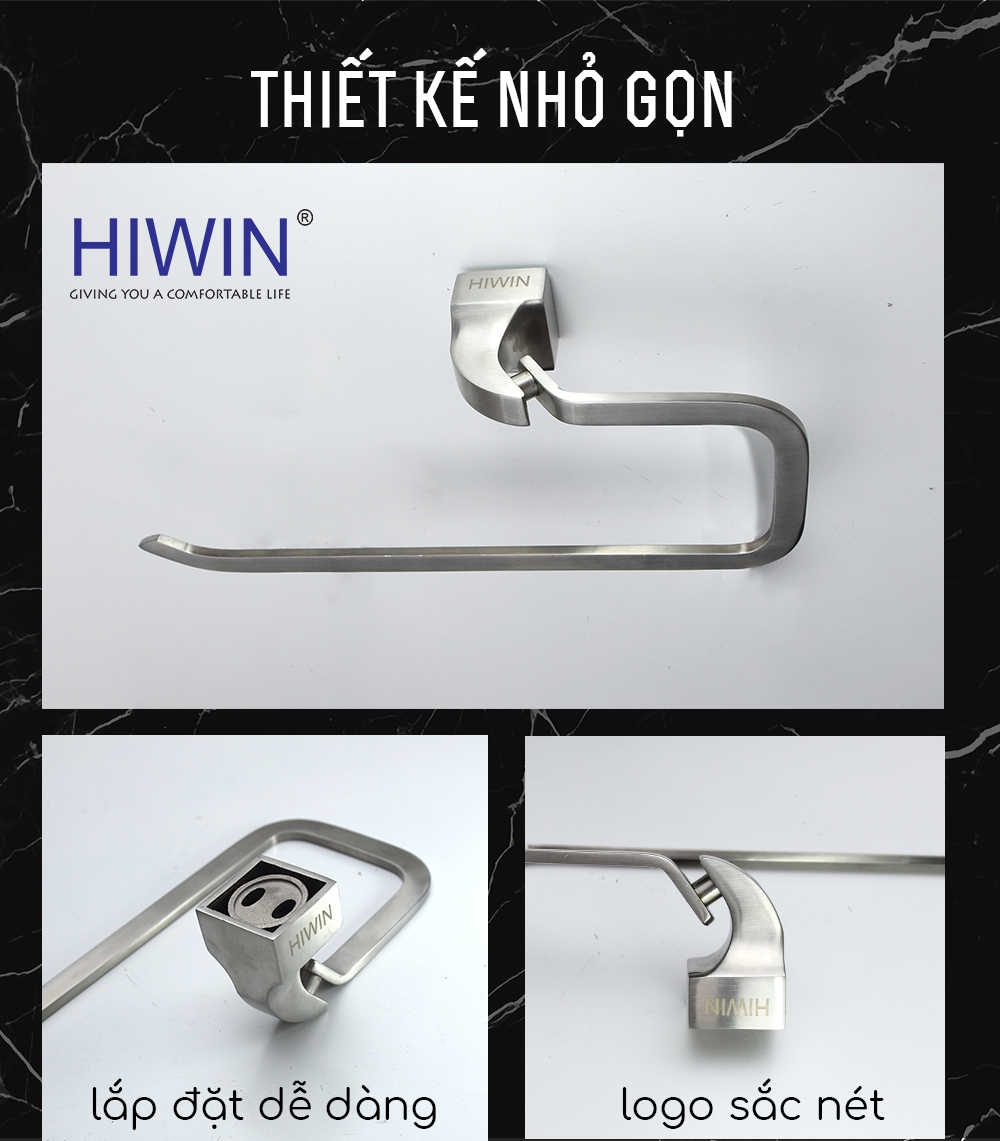 Khả năng phù hợp với nhiều không gian lắp đặt của giá treo khăn nhà tắm Hiwin Y-235