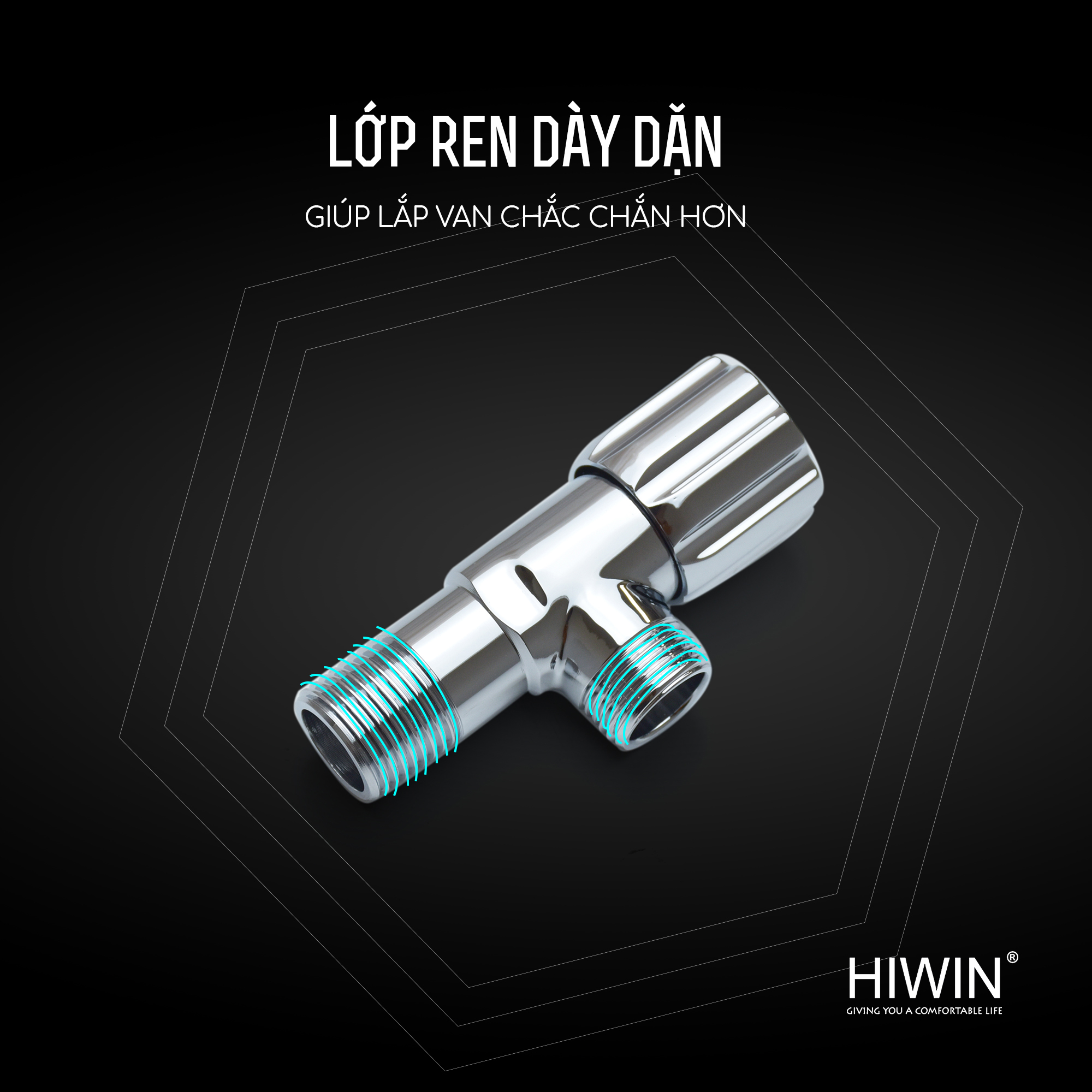 Lớp ren dày dặn – đảm bảo độ kín và bền chắc