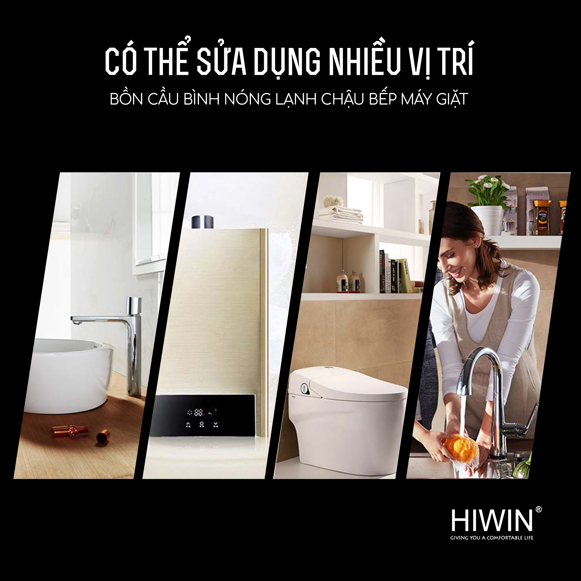 Van góc Hiwin JF-706 tính ứng dụng linh hoạt – phù hợp mọi vị trí trong gia đình