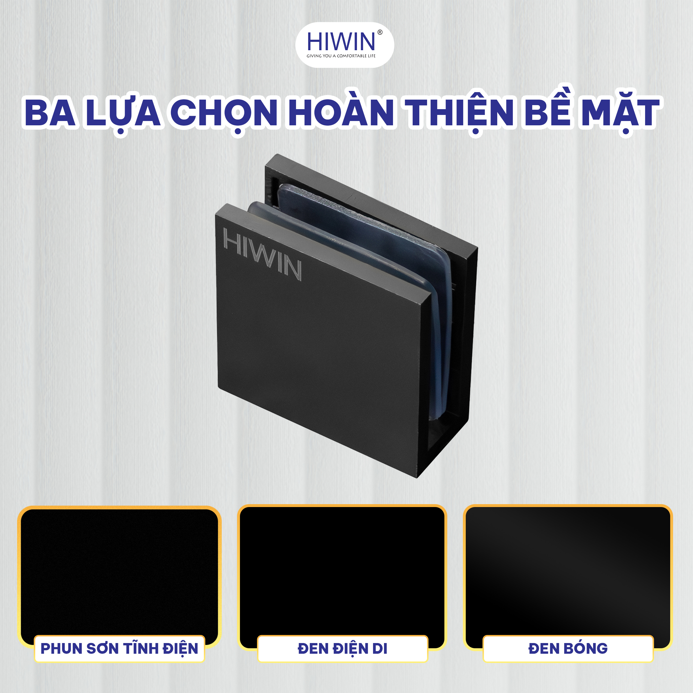 Kẹp định vị hiwin FC-2030 mang đến ba phiên bản hoàn thiện màu đen cao cấp