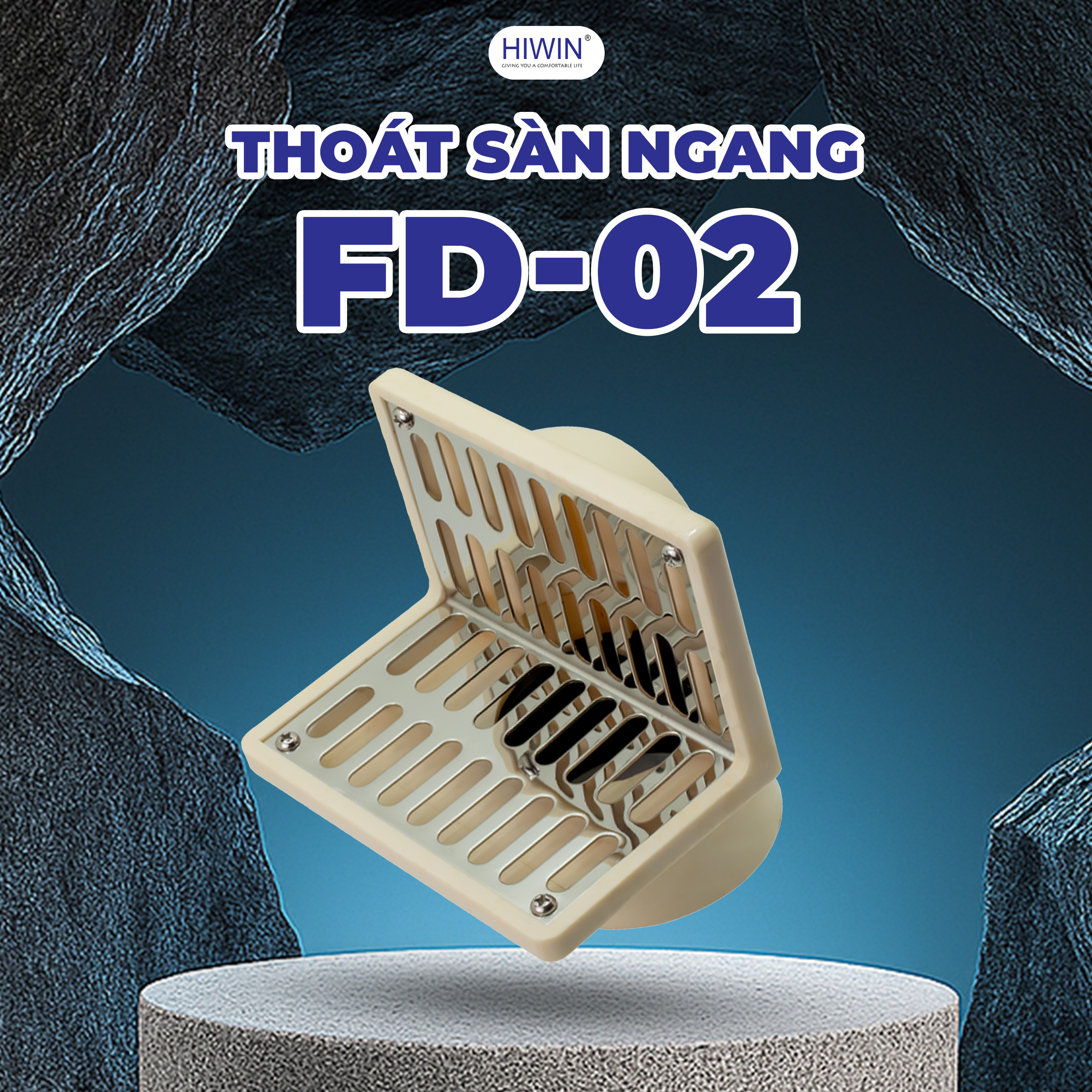Thoát sàn ngang FD-02 thoát nhanh lọc rác tối ưu