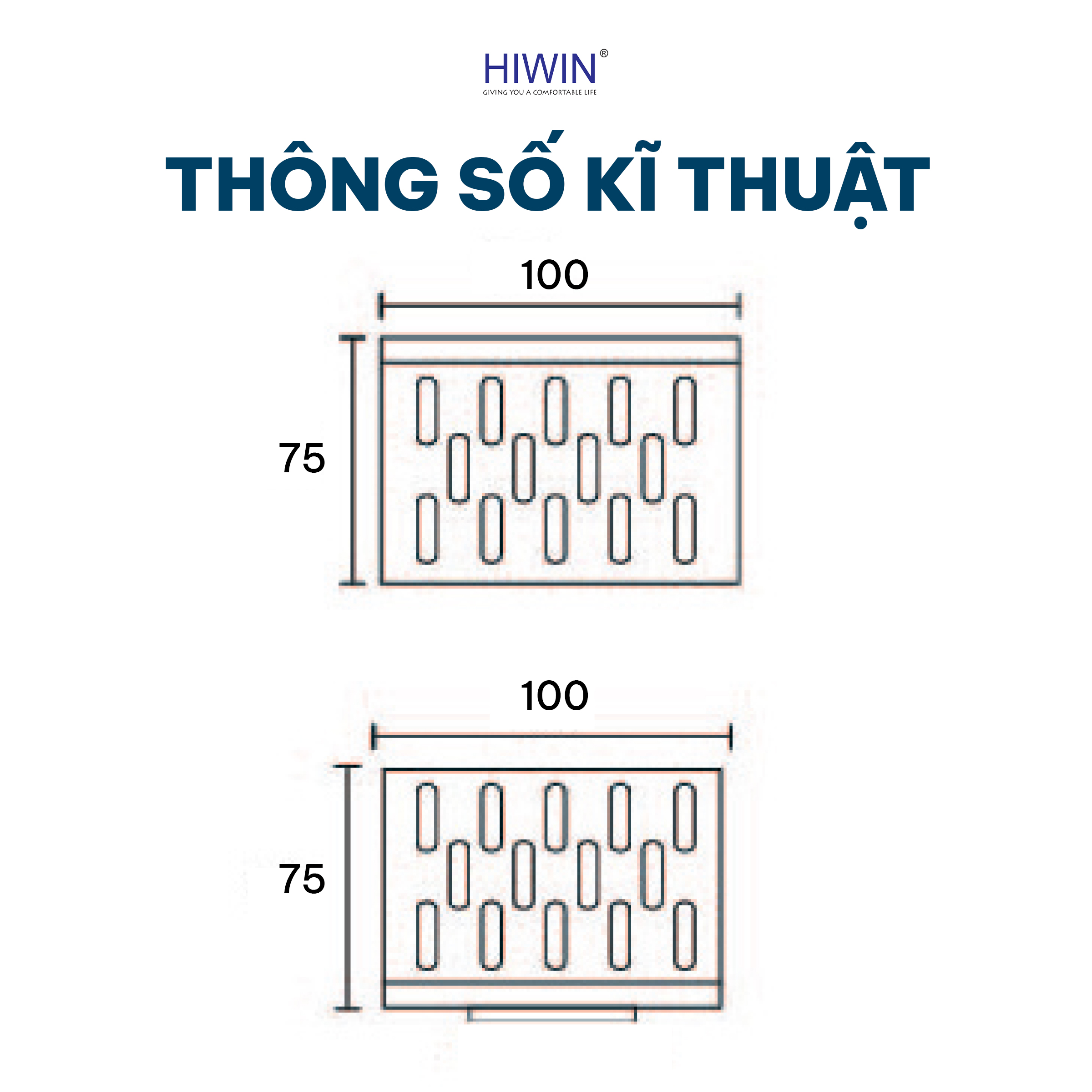 Thoát sàn ngang FD-04B 75x100