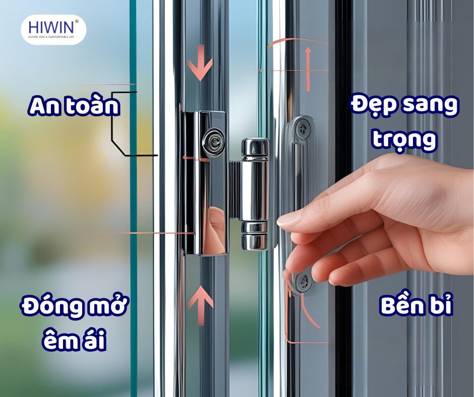 Ưu điểm khi sử dụng bản lề vách tắm kính chất lượng