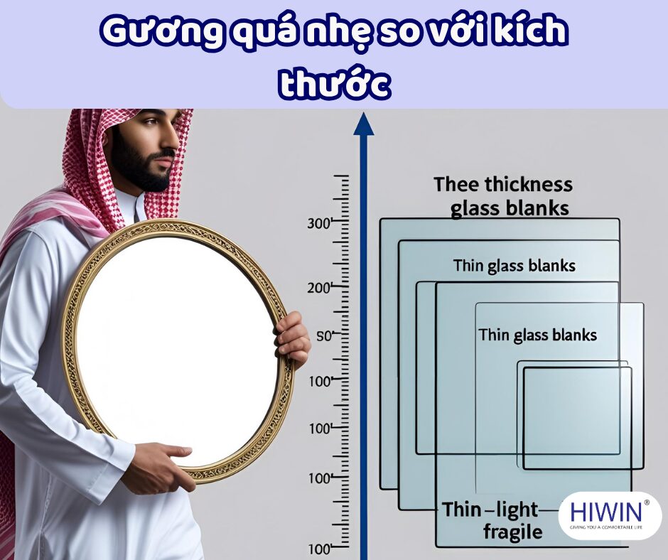 Gương quá nhẹ