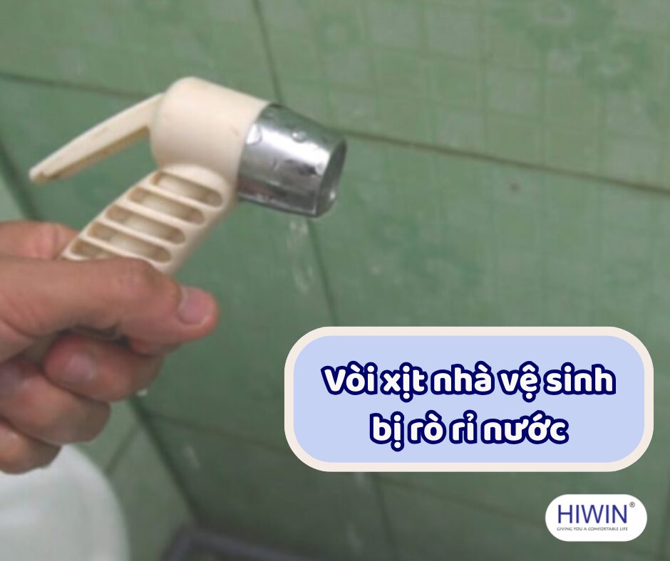 Vòi xịt nhà vệ sinh bị rò rỉ nước