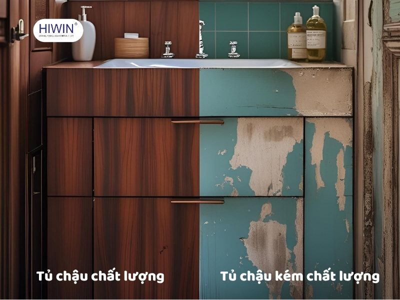 Nhận biết chất lượng tủ chậu để tránh các rủi ro không đáng có