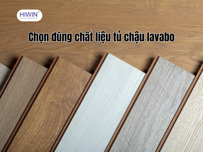 Chất liệu tủ chậu là vấn đề cần được quan tâm khi chọn mua