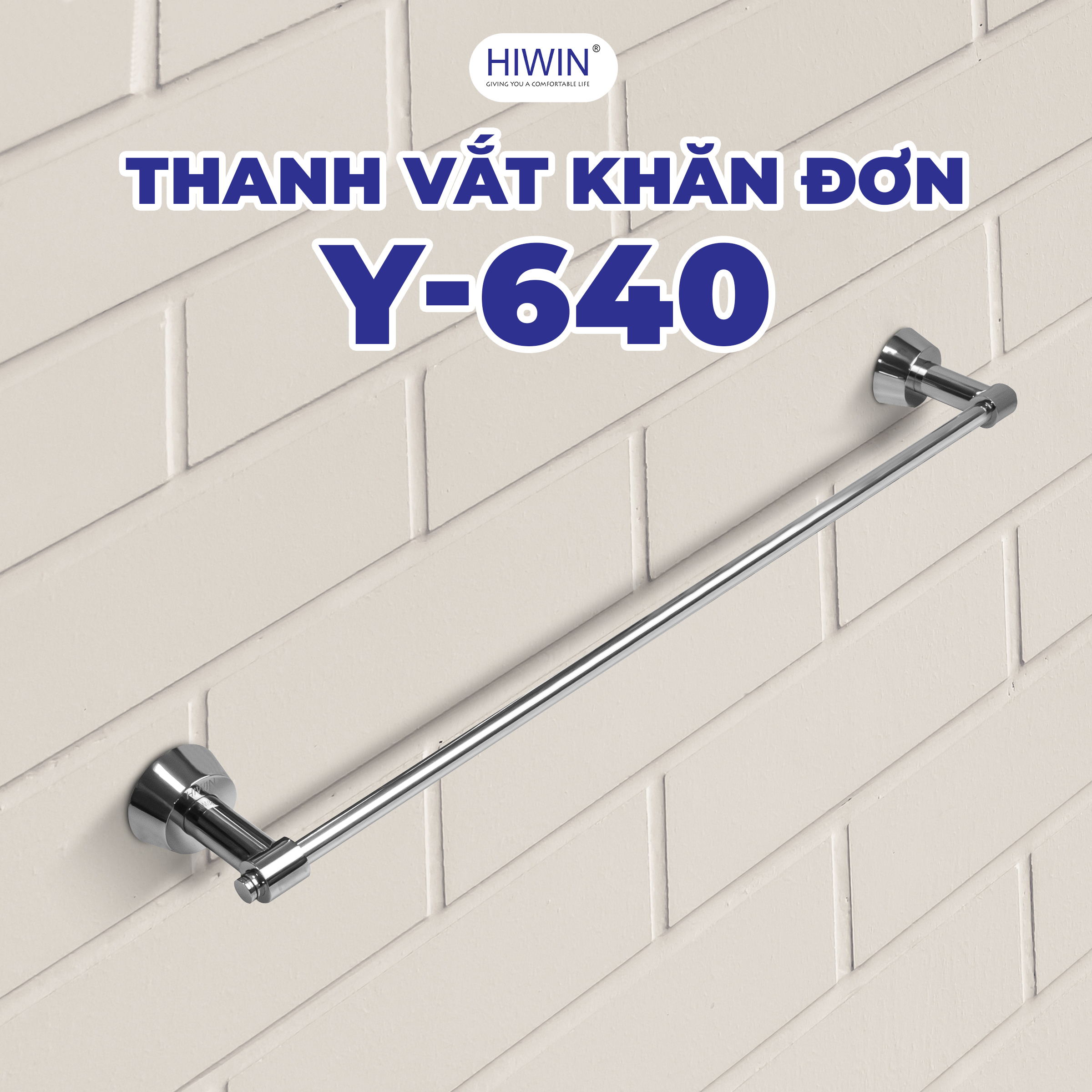 Giá treo khăn mặt Hiwin Y-640 tinh tế, sang trọng trong từng chi tiết