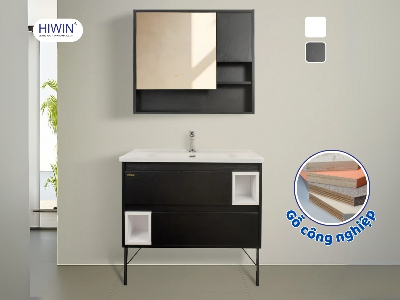 Gỗ công nghiệp là một trong những nguyên liệu phổ biến cho dòng tủ lavabo hiện nay
