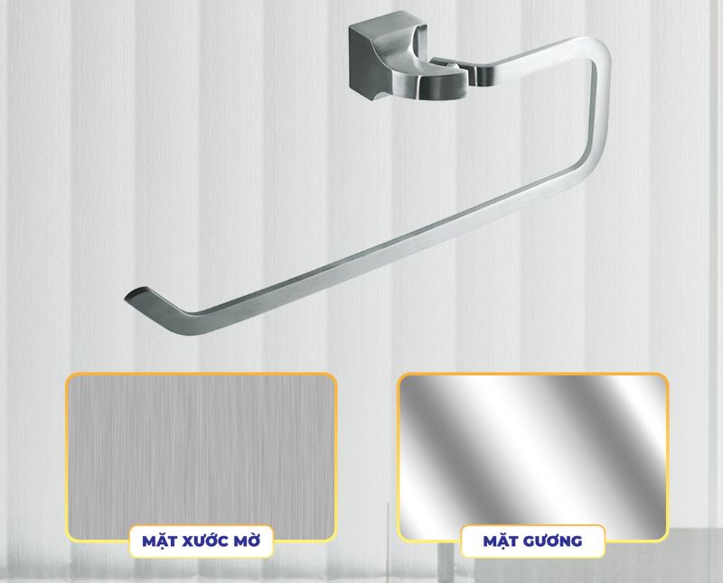 Giá treo khăn nhà tắm Hiwin Y-235 với hai loại xử lí bề mặt